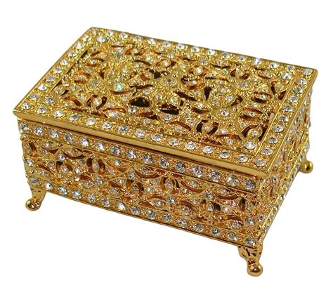 hammered metal gold jewerly box|Hammered Jewellery Box .